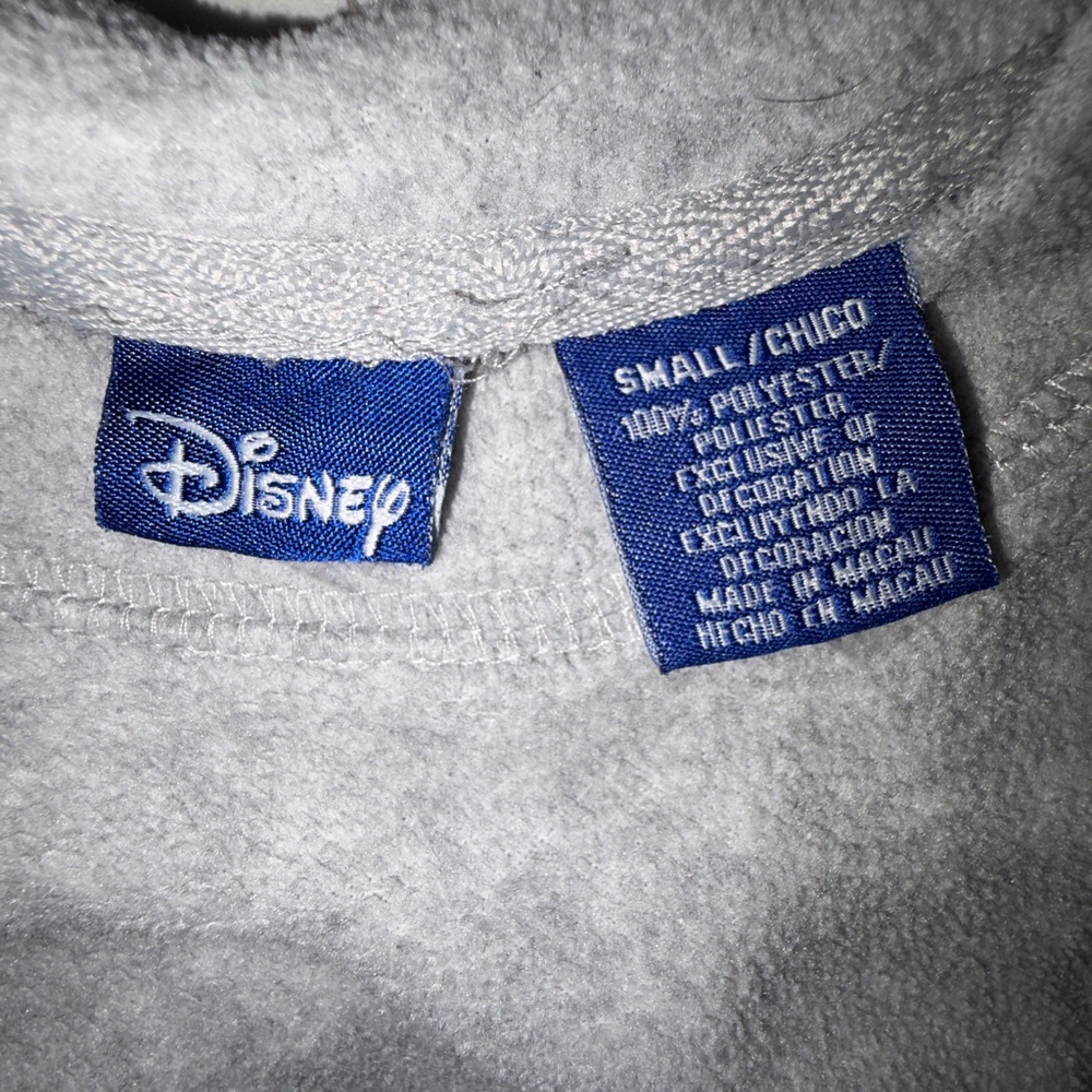 Vtg Disney Fleece Sweatshirt Womens Small Gray Eeyore Moody Embroidered Y2K - Picture 3 of 4